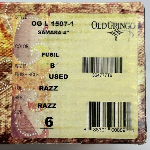 Old Gringo Samara Metallic Star Studded Boot / Bootie - Picture 11 of 14